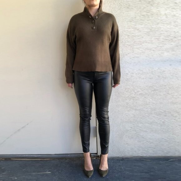 Pants - BlackNYC Faux Leather Black Leggings Size 26